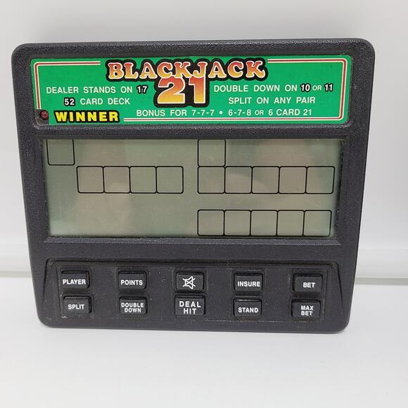 VTG Radica/Radio Shack Black Jack 21 Handheld Electronic games, Tested Lot of 2 - Picture 2 of 8